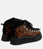Junya Watanabe - Leopard-print calf hair ankle boots