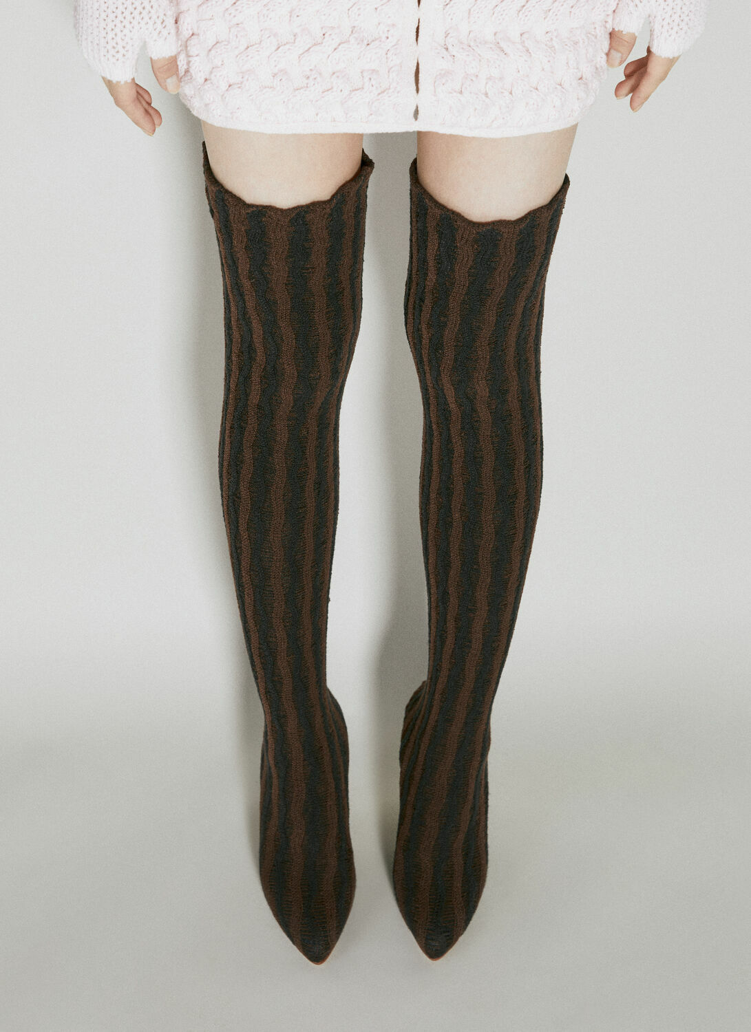 Isa Boulder Cactus Knit Boots