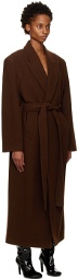 Olēnich Brown Belted Trench Coat