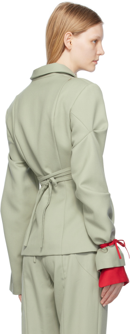 SRVC Green Slash Blazer