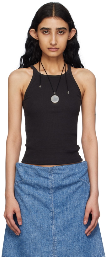 Photo: rag & bone Blue Ultra Featherweight Aurora Denim Tube Top