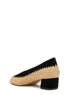 Gabriela Hearst Strength 40 Raffia and Suede Pumps