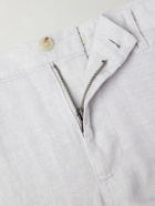 Onia - Straight-Leg Linen Trousers - Blue