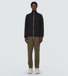 Moncler Cotton fleece zip-up sweater