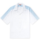 Barena - Colour-Block Camp-Collar Cotton Shirt - White