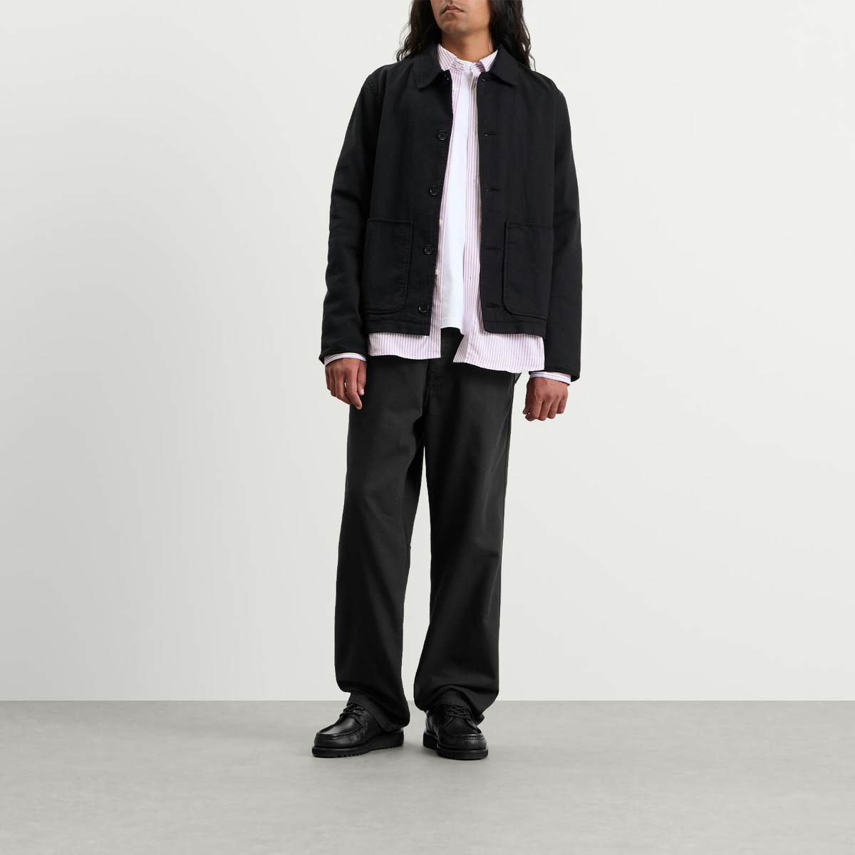 Palmes Men's Coarse Trousers in Black