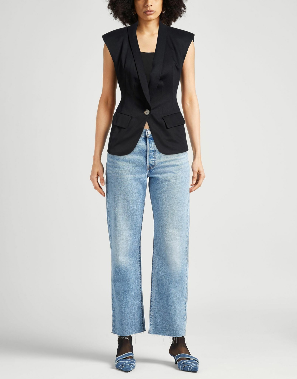 Alexandre Vauthier Womens Blazer Midnight in Blue