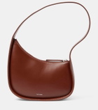 The Row Half Moon leather shoulder bag