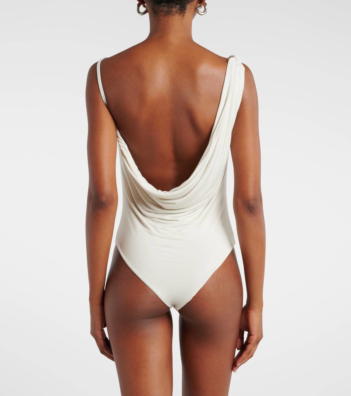 Entire Studios Torbid asymmetric jersey bodysuit