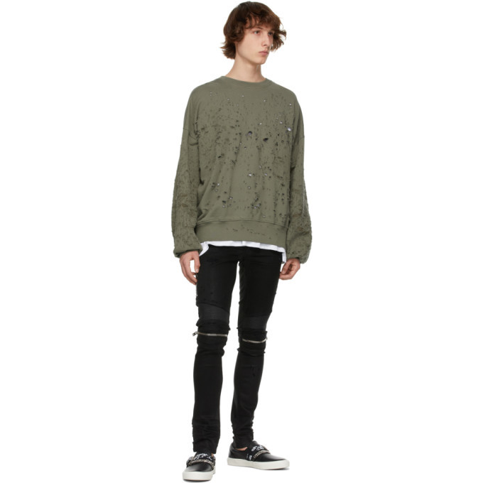 AMIRI Black MX2 Waxed Jeans Amiri