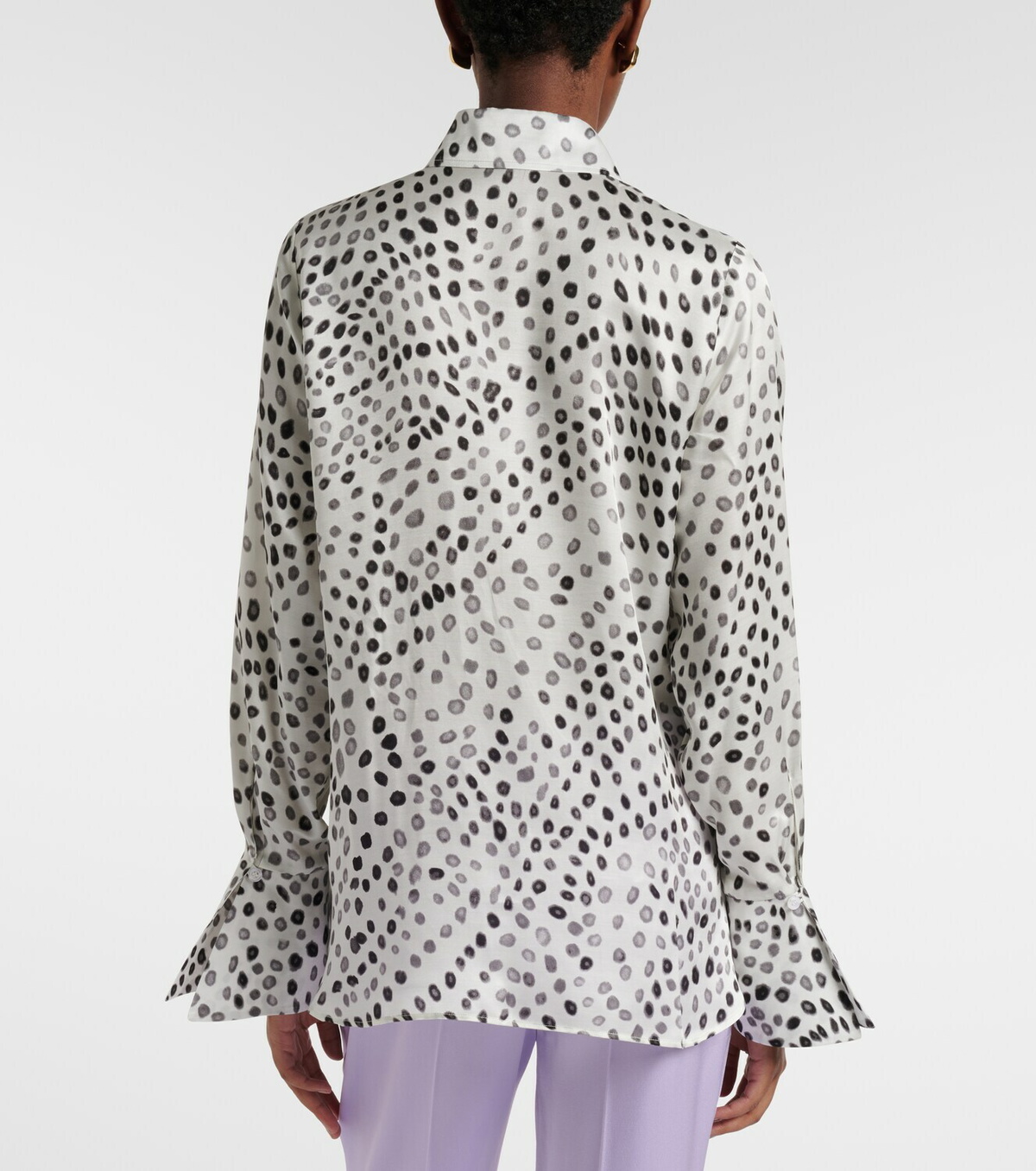 Nina Ricci Printed satin blouse