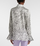 Nina Ricci Printed satin blouse
