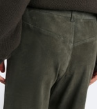 Stouls Mytheo suede wide-leg pants