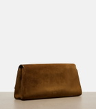 Khaite Audrey suede clutch