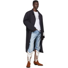 Off-White Brown and White Cowboy Boots