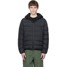 Moncler Black Vega Hooded Short Down Jacket