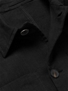 Mr P. - Linen Overshirt - Black