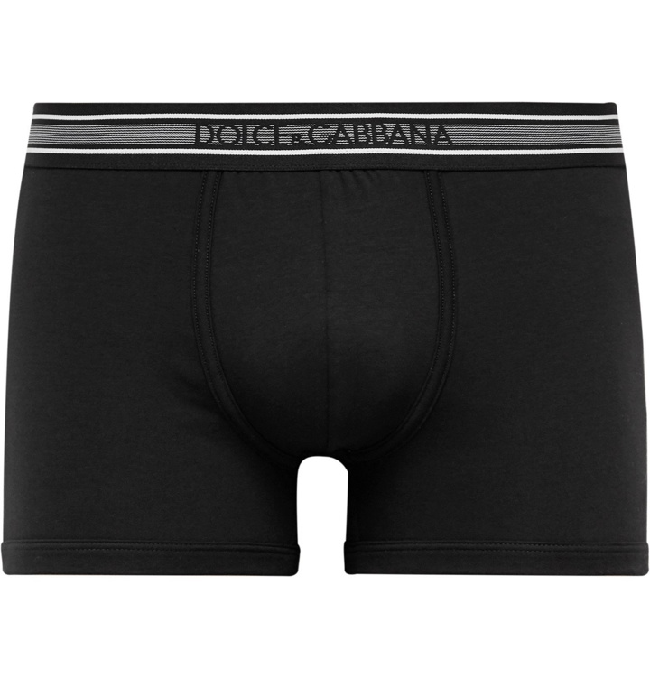 Photo: Dolce & Gabbana - Stretch-Cotton Boxer Briefs - Black