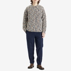 A.P.C. Men's Pieter Textured Cotton Pin Tuck Pleat Trousers in Dark Navy