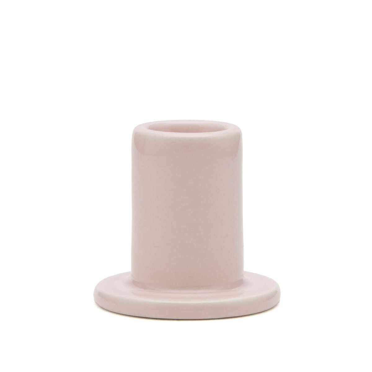 HAY Tube Candleholder - Small in Pale Pink 