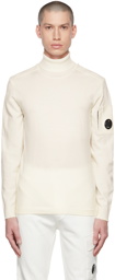 C.P. Company White Lens Turtleneck