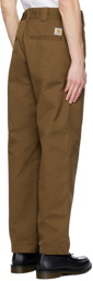 Carhartt Work In Progress Brown Craft Trousers