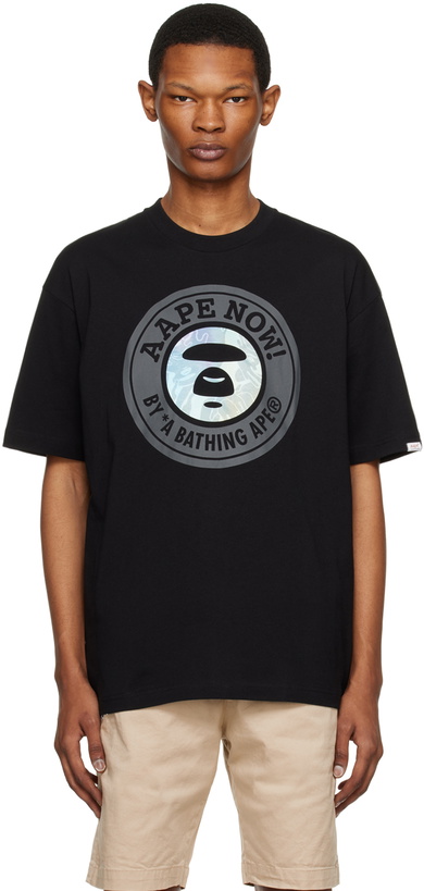 Photo: AAPE by A Bathing Ape Black Basic T-Shirt