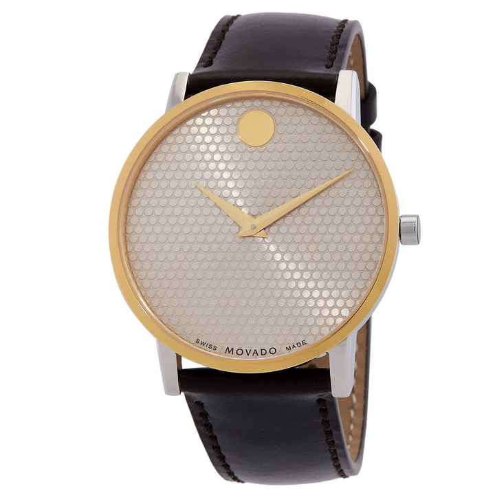 Photo: Movado Museum Classic Quartz Silver Dial Mens Watch 0607800