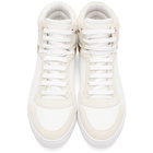 Burberry White Reeth High-Top Sneakers