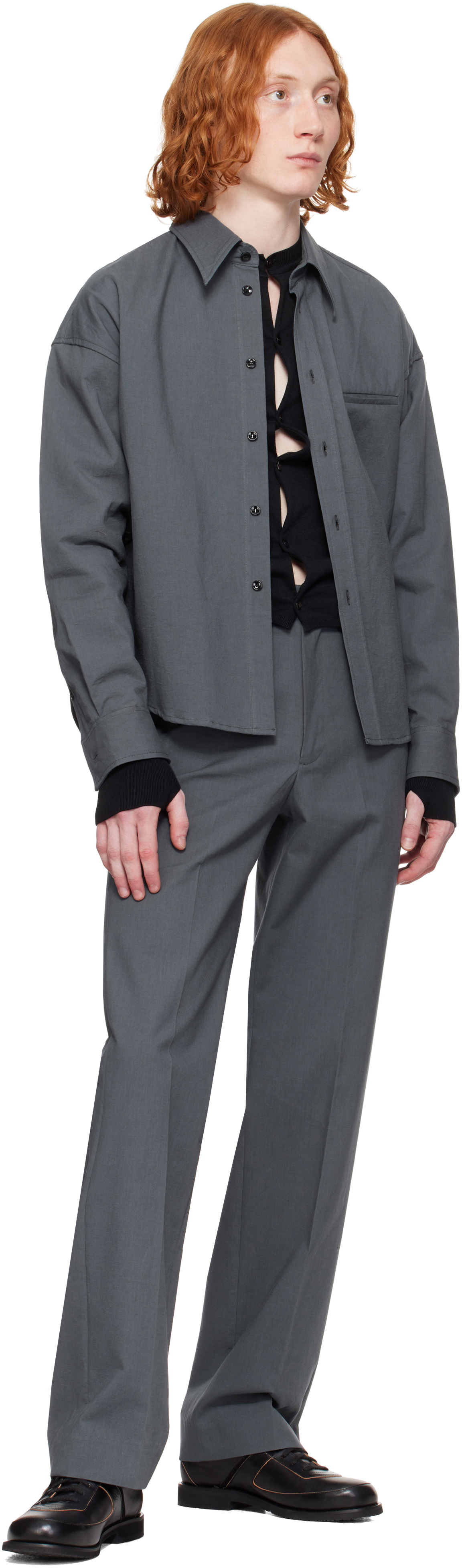 OUAT Gray Office Shirt