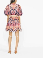 ZIMMERMANN - Printed Linen Short Dress