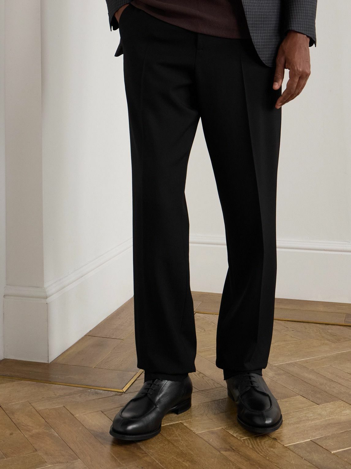 Edward Green - Dover Full-Grain Leather Derby Shoes - Black