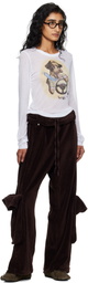 OPEN YY White Pet Club Sheer Long Sleeve T-shirt
