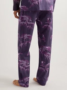 Desmond & Dempsey - Bocas Printed Organic Cotton-Poplin Pyjama Trousers - Purple