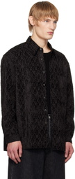 Youth Black Loosed Shirt