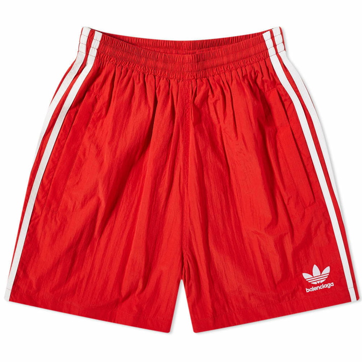 Photo: Balenciaga x Adidas Short in Sporty Red