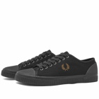 Fred Perry Authentic Men's Hughes Low Canvas Sneakers in Black/Limestone