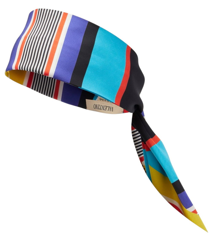 Photo: Valentino Escape printed silk headband