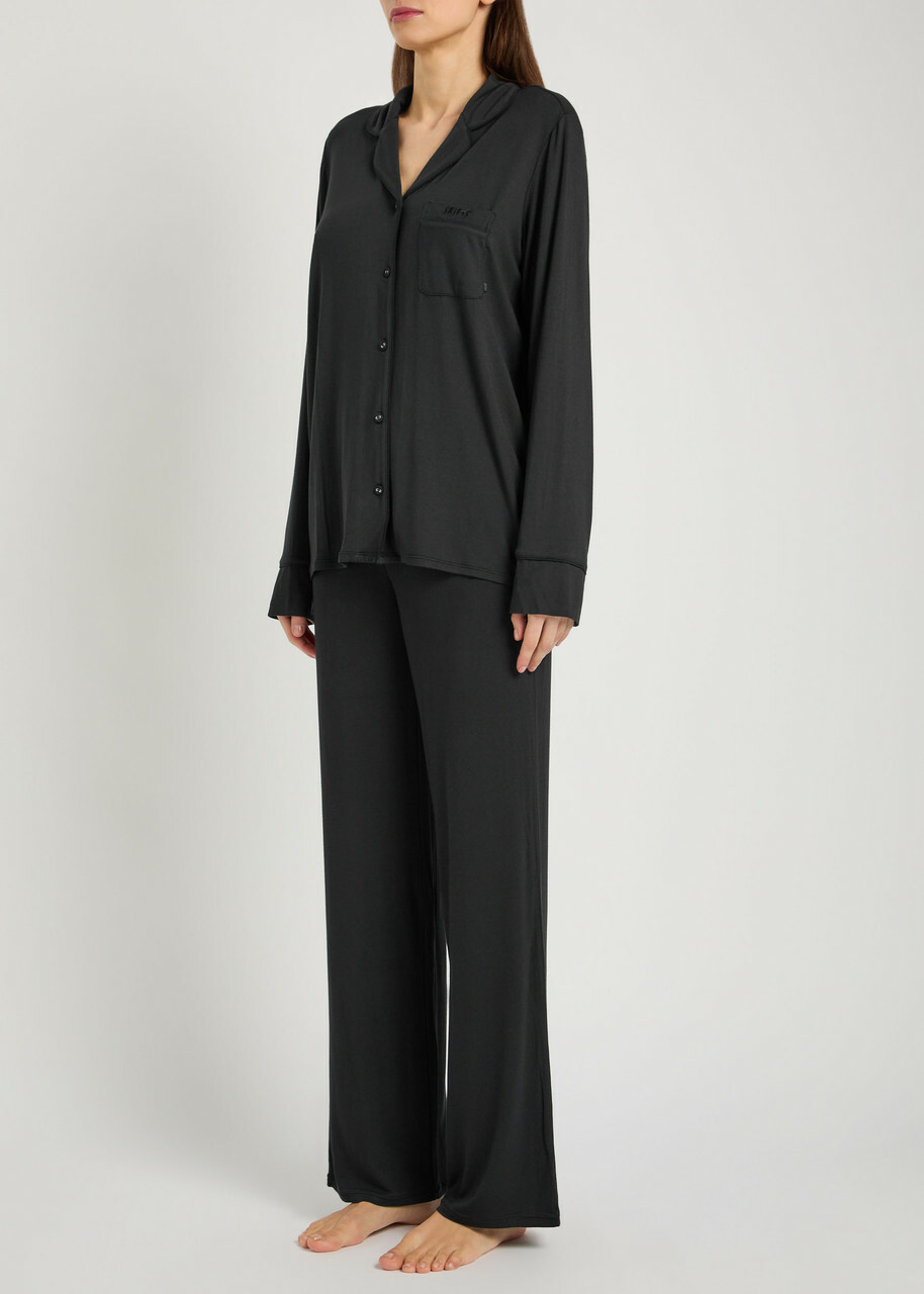 Skims Jersey Pyjama set Black