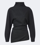 Khaite Harlow wool and cashmere top