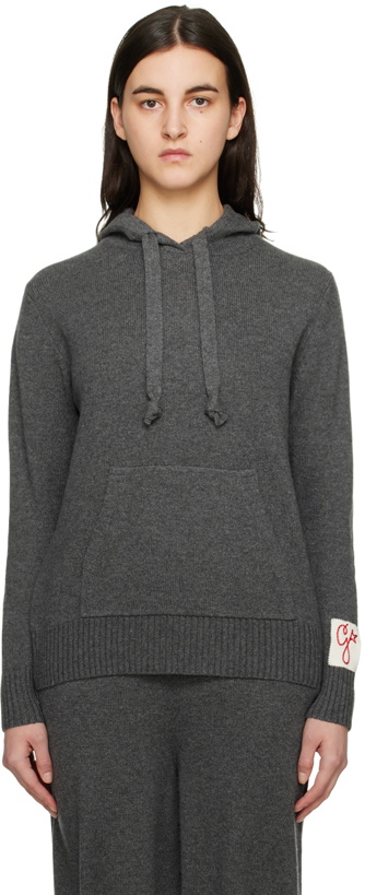 Photo: Golden Goose Gray Patch Hoodie