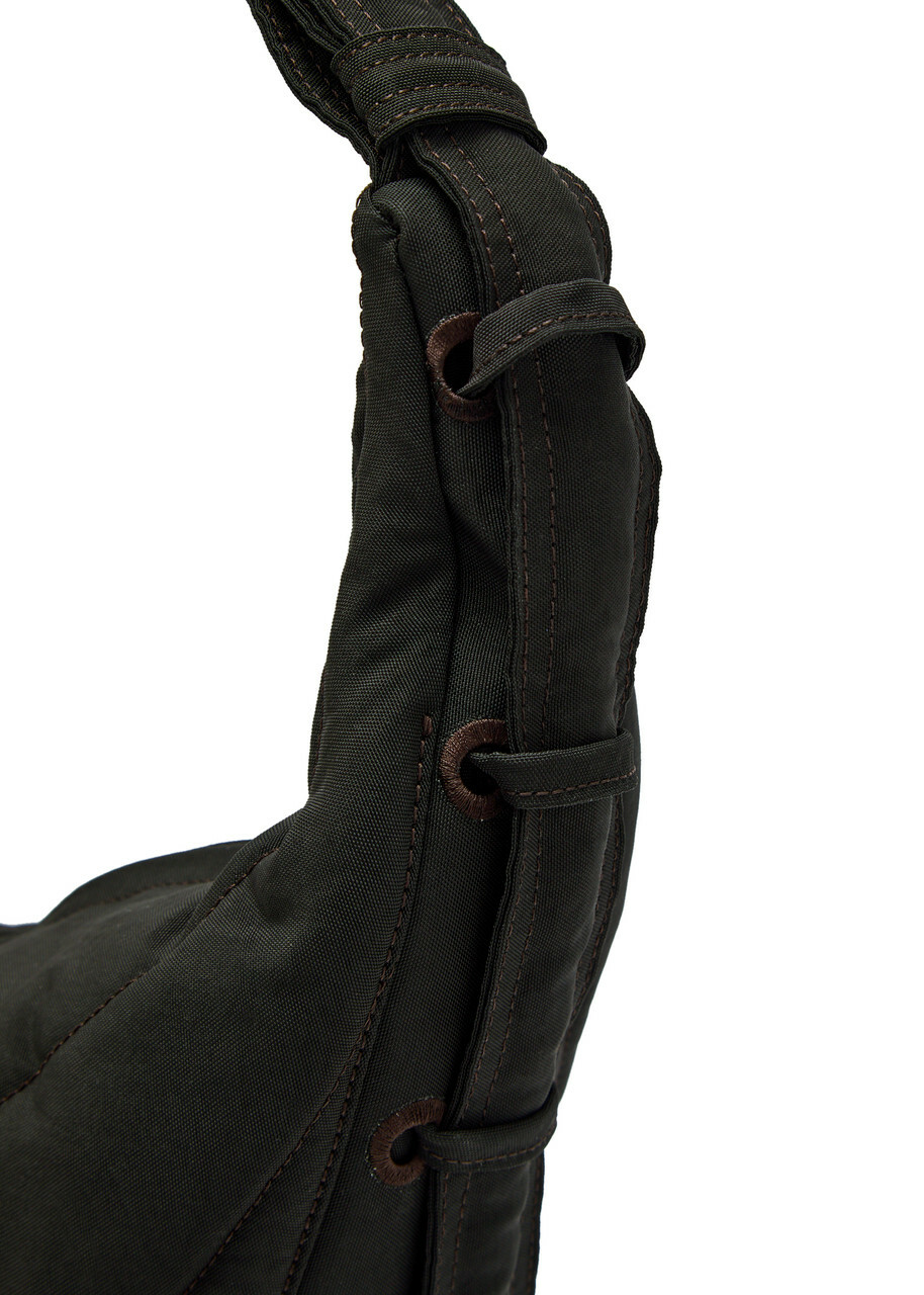 Lemaire Medium Soft Game Quilted Nylon Canvas Shoulder bag - Brown - One Size
