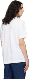 BOSS White Cotton-Linen Regular Fit T-shirt