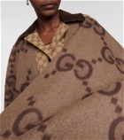 Gucci Jumbo GG reversible cashmere cape