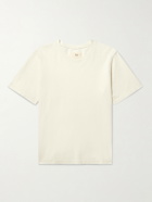Folk - Textured Cotton T-Shirt - Neutrals