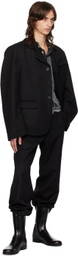 Edward Cuming Black Hunched Tailored Blazer