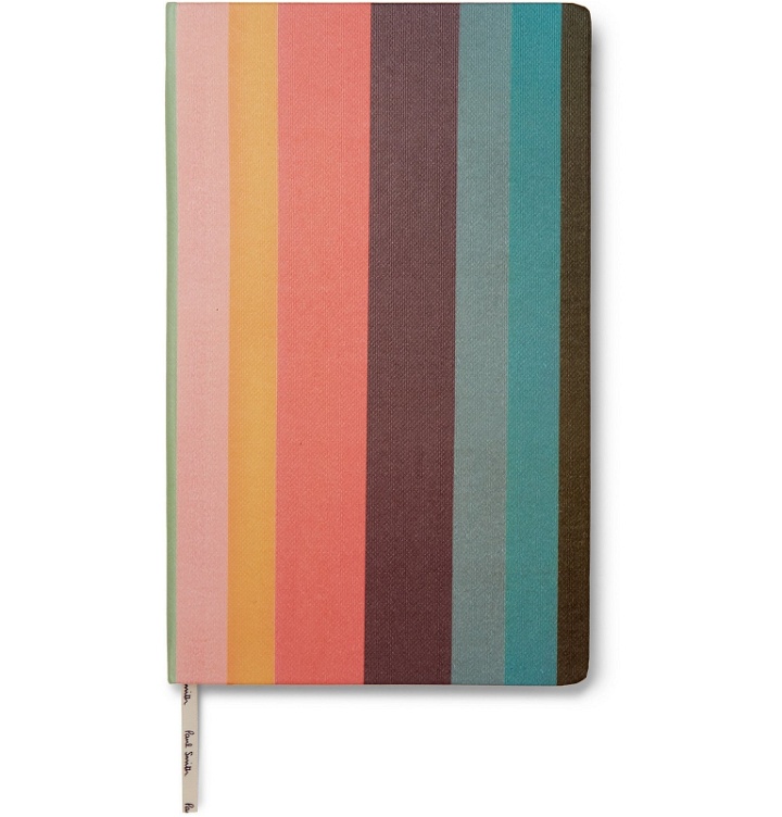Photo: Paul Smith - Striped Canvas Notebook - Multi