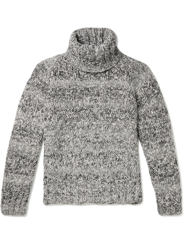 Photo: Chamula - Merino Wool Rollneck Sweater - Gray