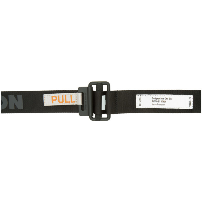 小物 <HERON PRESTON> tape belt [black] Heron Preston Kk Tape Belt - Black | Garmentory