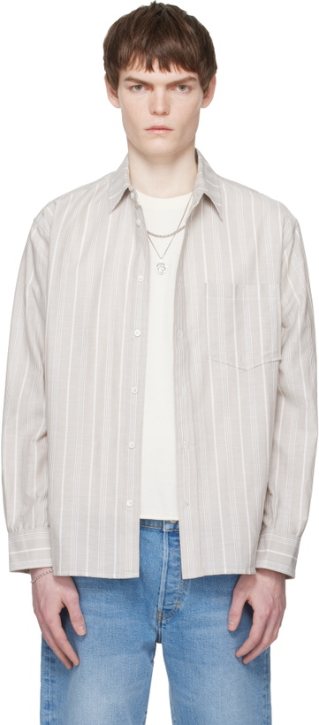 Photo: JEANERICA Taupe Byron Shirt